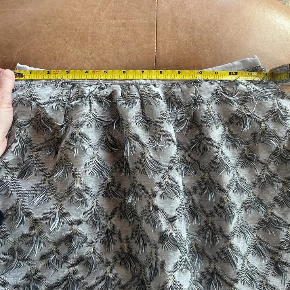 Anthropologie Modern Parisian Romantic Textured Midi Skirt Pockets NWT Womens S